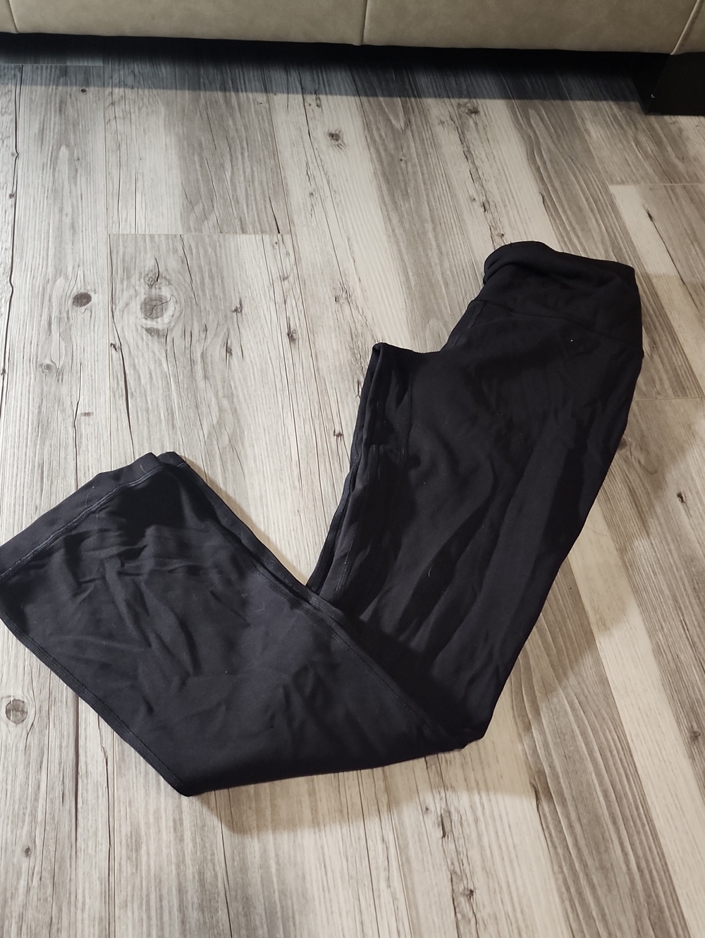 lululemon athletica Black Boot-Cut Yoga Pants